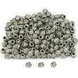 Bali Tube Spacer Beads Antq Silver Plate 3mm Approx 160