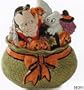 Fitz and Floyd Halloween Cookie Jar Trick or Treat