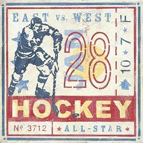 Game Ticket Hockey Image Wrap 14 x 14 inches; Groth, Roger by Oopsy Daisy