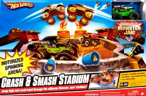 Childrens Toyshop  Toys : Hot Wheels Monster Jam Crash&Smash Stadium