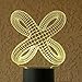 Optical Illusion 3D Crisscross Rings Lighting by Playtime 123 is a Great Nightlight with a Soft Subtle Glow for Kids. These Eco-friendly Laser Cut Precision LED Lights Make Beautiful Gifts for Mom and Amazing Desk Lamps for Dad. Start Enjoying your very own Multicolored USB Powered Light Today!