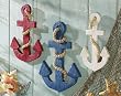 Set Of 3 Nautical Anchors Wall Hanging Decoration by Winston Brands