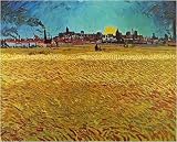 Sommerabend bei Arles 1888 art print 48x60cm by Vincent Van Gogh