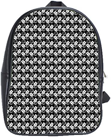 White Teddy Bear Pattern Shoulder Bag/School Backpack