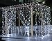 Led String Curtain Lights, Leaf 300led 9.8foot 8modes Linkable - White