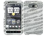 Zebra Silver Bling Rhinestone Faceplate Diamond Crystal Hard Skin Case Cove ....