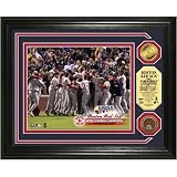 Boston Red Sox 2007 World Series Champions Celebration Photo Mint w/ Gold and Infield dirt coins