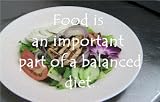 Quotations Food Balanced Diet 10cm Square Drinks Coaster