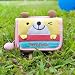 [Love Puppy] Embroidered Applique Fabric Art Trifold Wallet Purse / Card Holder (4.5*3.5)