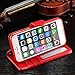 iPhone 6 Case, iPhone 6S Case,Joopapa iPhone 6/6S Wallet Case, Luxury Fashion Pu Leather Magnet Wallet Flip Case Cover with Built-in Credit Card/ID Card Slots for Apple iPhone 6/6s 4.7 Inch (Red)