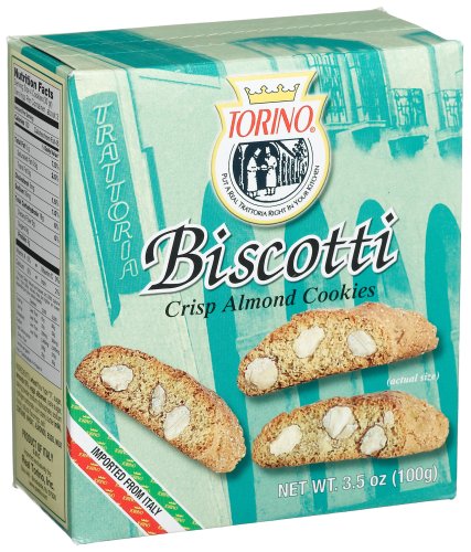 Torino Almond Biscotti, 3.5-Ounce Boxes (Pack of 12) by Torino