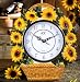 Sunflower Yellow Basket Clock, Home & Kitchen Decor Clock