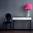 Mosaico Double-Roll Wallpaper - Black/ Silver