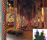 2' x 8' Multi-Color LED Christmas Net Style Tree Trunk Wrap Lights - Green Wire
