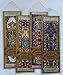 Oriental Carpet Bookmarks #1 - Authentic Woven Carpet (Set of 4)