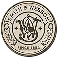 Smith & Wesson Round Metal Tin Sign 11 by 11 inches 1 count