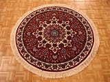 Tabriz Persian Rug, 3' 7 x 3' 7 Round