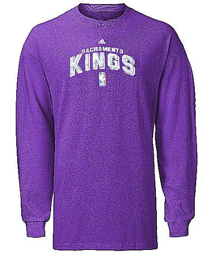 Sacramento Kings NBA Long Sleeve T Shirt By Adidas (XL=48)