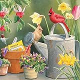 Paper Cocktail Napkins/Garden Delight Cardinals