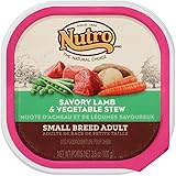 NUTRO Small Breed Adult Savory Lamb and Vegetable Stew Dog Food Trays (Pack of 24)