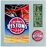 NBA Detroit Pistons Digital Desk Clock