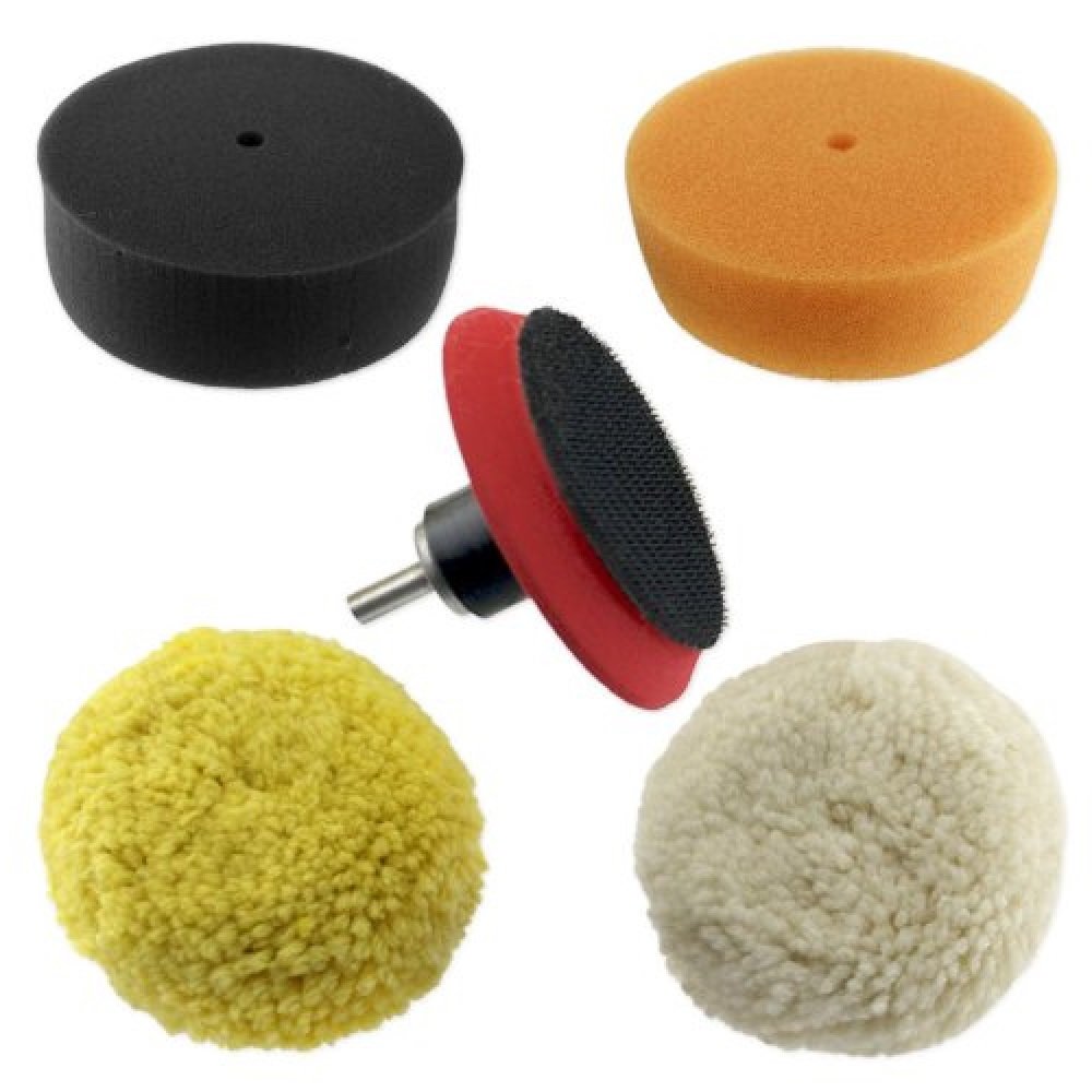 3" Car Buffing & Wax Polishing Pad Kit Drill Attachment Tool with