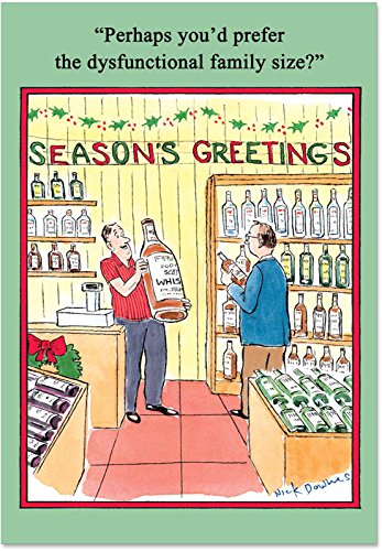 NobleWorks ''Disfunctional Family'' Funny Merry Christmas Greeting Card, 5'' x 7'' (5780)