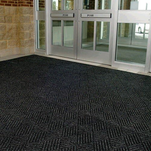 Andersen Waterhog Classic Tile Carpet Mat Tiles - 18X18" - Package Of 12 - Charcoal - Charcoal - 18x18"