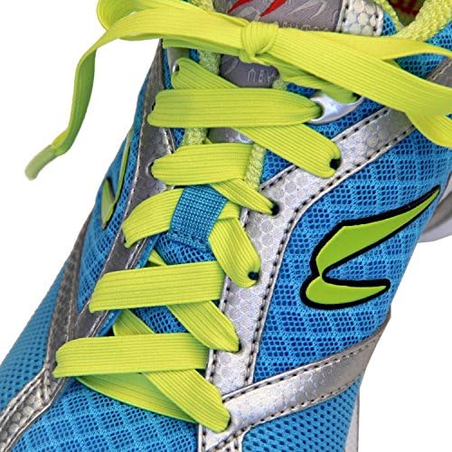 S SlacklaceSlacklace Elastic Shoelaces - Flat Lace, No Lock, No Re-Tie - Lace Replacement for Any Shoe