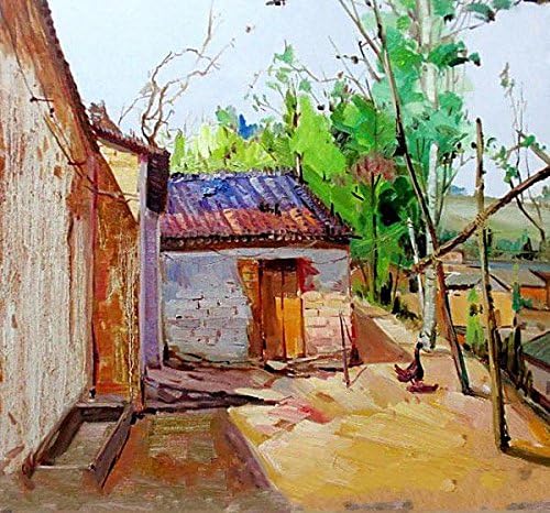 Guojiloilpainting Abandoned Little House Exquisiteness fresh classical oil painting on Canvas and Custom-make anything oil painting you like-Unframed