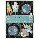 Robot & Rocket Party Cupcake Set By Meri Meri