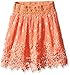 My Michelle Girls' Big Midi Length All Over Lace Skirt with Elastic Waistband