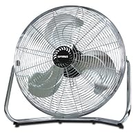 Optimus Industrial Grade 3-Speed High-Velocity Fan, 18 Inches, Black/Chrome, F-4182