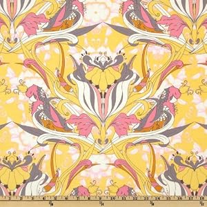 44-Wide-Pernilla-s-Journey-Parrot-Jungle-Lemon-Curd-Fabric-By-The-Yard