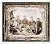 Civil War Photo (M): Portrait of Pvt. William T. Carter (2nd from right in white collar) and group of 3r