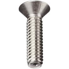 Stainless Steel 18-8 Socket Cap Screw, Vented Flat Head, Hex Socket Drive