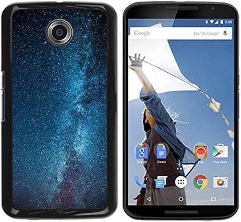 Paccase / Hard Protective Case Cover - Milky Way Galaxy Stars Sky Blue - Motorola NEXUS 6 / X / Moto X Pro