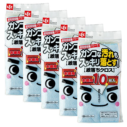 レック 激落ち クロス マイクロファイバー 10枚入 ×5個パック (計50枚) レック 激落ち クロス マイクロファイバー 10枚入 ×5個パック (計50枚)