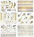 5 Sheets Fashion Body Art Stickers Removable Waterproof Temporary Tattoo - Patten Type: Wings, Letters, Cats, Totem, Cardiogram Hot - FZPSZH01001 by Sophiababywang