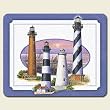 Highland Graphic-South Atlantic Lights Tempered Glass Cutting Board
