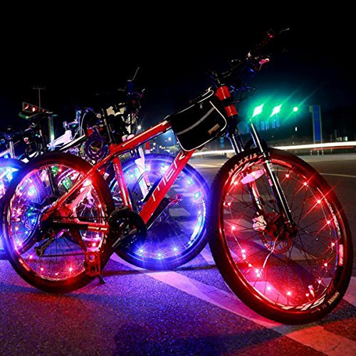 OuterStar Waterproof 20-LED Light String Bicycle Wheel Light for Safety and Fun (Set of 2)