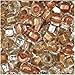 Czech Seed Beads 6/0 All That Glitters Mix ''Metallic'' Gold Silver Copper (1 Ounce)