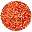 Orange Sparkler Round Adjustable Ring