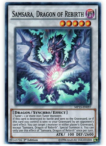 Yu-Gi-Oh! - Samsara, Dragon of Rebirth (MP15-EN097) - Mega Pack 2015 - 1st Edition - Super Rare