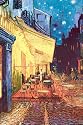 Vincent Van Gogh (Cafe Terrace at Night) Art Poster Print - 24" X 36"