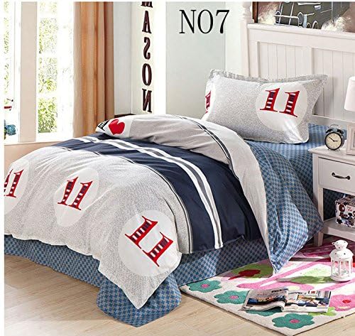 Blue Pink Polka Dot 100% Cotton 3 pcs bedding sets girl bedclothes Twin size Single Bed sheet quilt cover duvet cover pillowcase