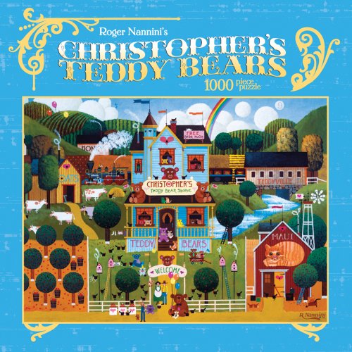 61yomEu5CDL Ceaco Roger Nannini Tin 1000 Piece Puzzle   Christophers Teddy Bears