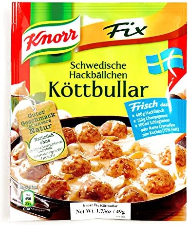 Knorr Swedish Meatballs 1.73 oz each (2 Items Per Order)