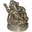 Hindu God Ganesha Brass Sculpture 2.5 x 1.25 x 3.75 inches
