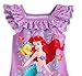 Disney Store Ariel BIg Girls' Purple Ruffles Nightgown
